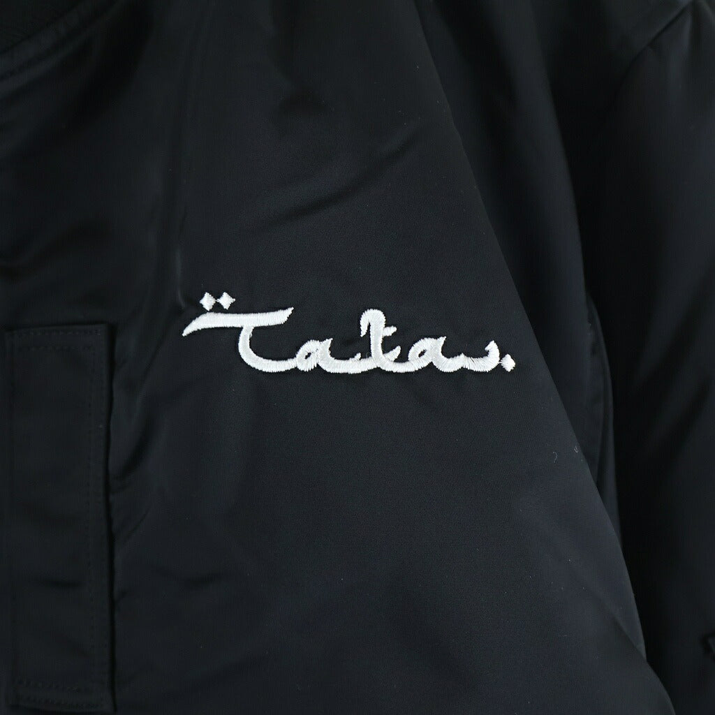 TALKING ABOUT THE ABSTRACTION(トーキング アバウト ザ アブストラクション) 3D CROSS MA-1 クロスパッチ ボンバージャケット ブラック 26SS-J-004