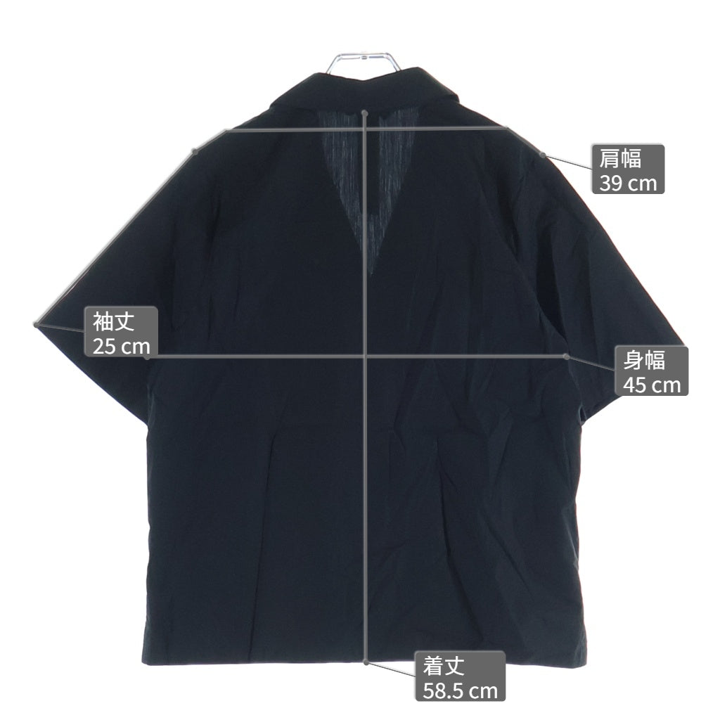 CHROME HEARTS(クロムハーツ) Y NOT CH LOGO EMBROIDERY SHORT SLEEVE SHIRT CHロゴ刺繍 開襟半袖シャツ ブラック
