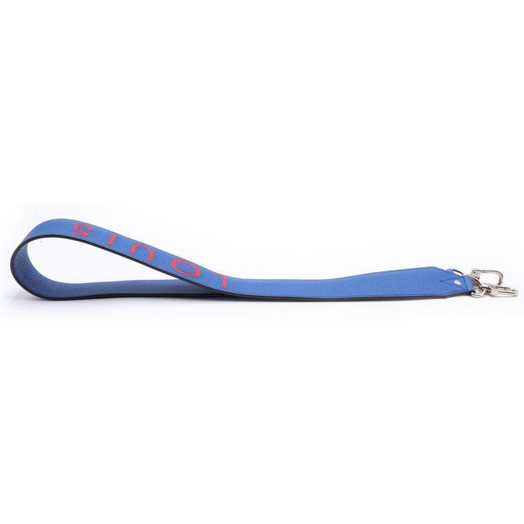 LOUIS VUITTON(ルイヴィトン) トリヨン レザー ロゴ ショルダーストラップ ブルー/レッド J02389