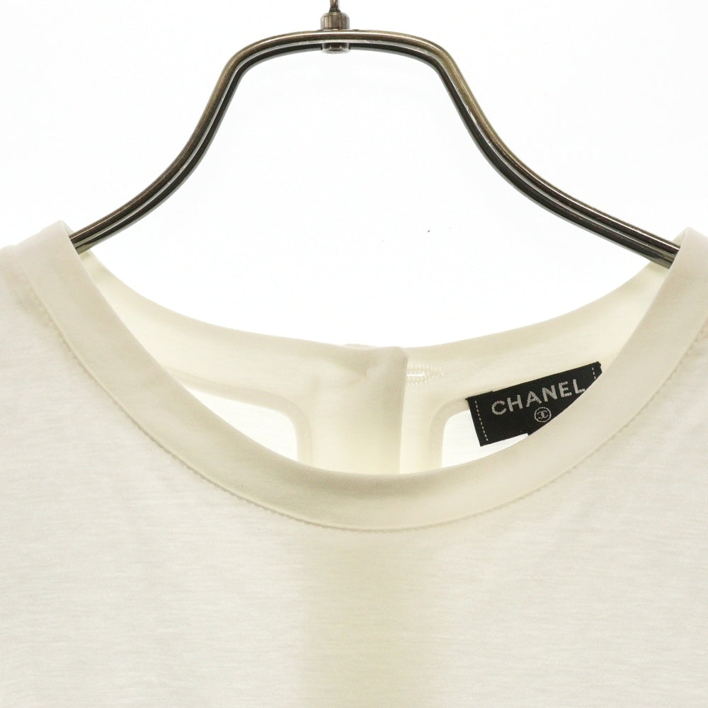 CHANEL(シャネル) ココボタン ワンピース P57567 ホワイト コットン #M ココマーク