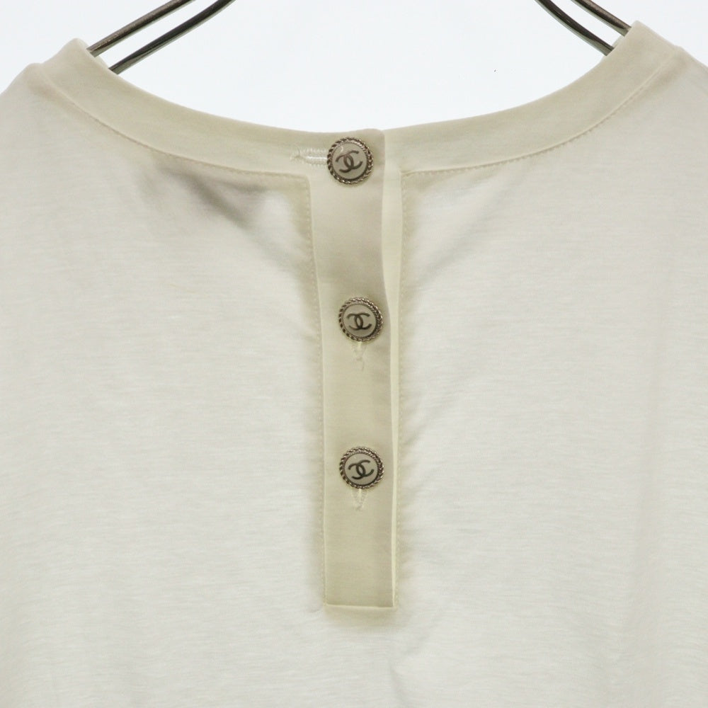 CHANEL(シャネル) ココボタン ワンピース P57567 ホワイト コットン #M ココマーク