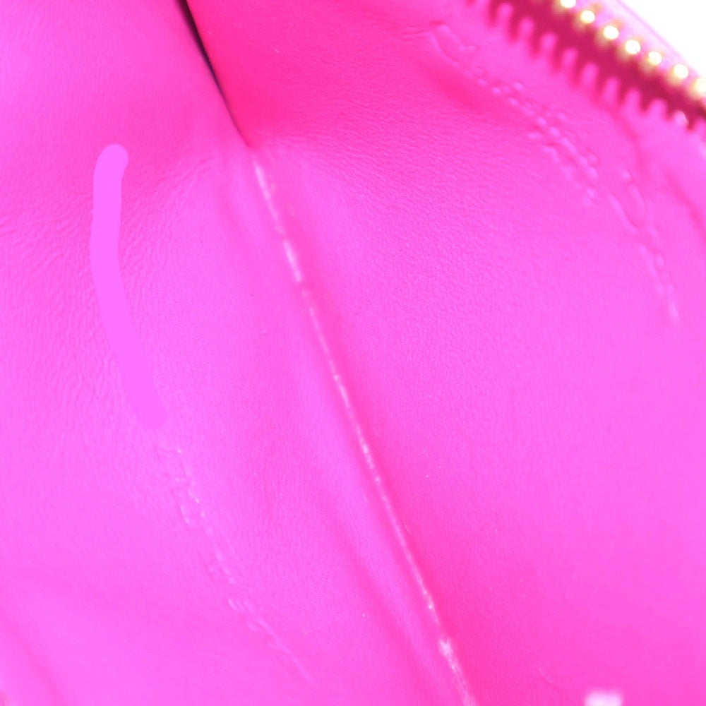 Christian Dior(クリスチャンディオール) レディディオール カナージュ フラグメントケース ピンク レザー カードケース コインケース