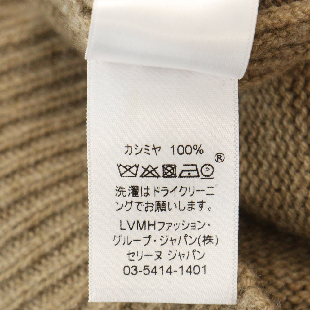 CELINE(セリーヌ) フィービー期 マディソンブルー ブラウン カシミヤ #M 長袖ニット セーター