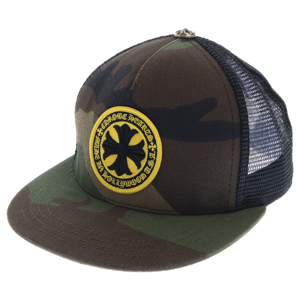 CHROME HEARTS(クロムハーツ) Yellow CH Plus Trucker Cap イエローCHプラストラッカーキャップ カモフラ×イエロー 迷彩 帽子
