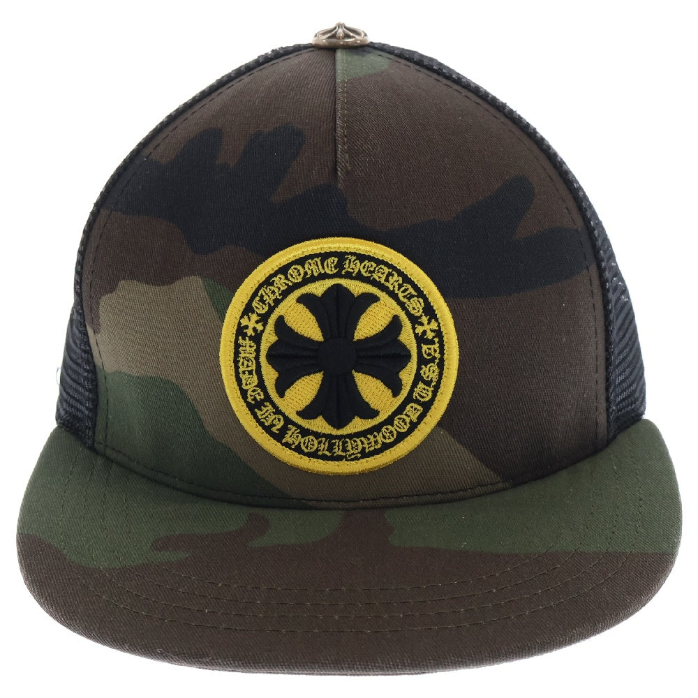 CHROME HEARTS(クロムハーツ) Yellow CH Plus Trucker Cap イエローCHプラストラッカーキャップ カモフラ×イエロー 迷彩 帽子