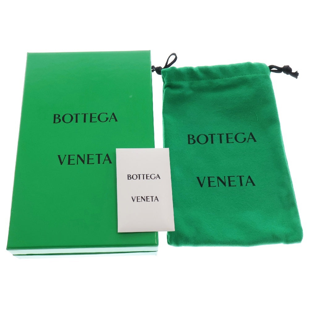 BOTTEGA VENETA(ボッテガヴェネタ) カセット ラウンドファスナー 長財布 カーフ ブラック 長財布 ロングウォレット