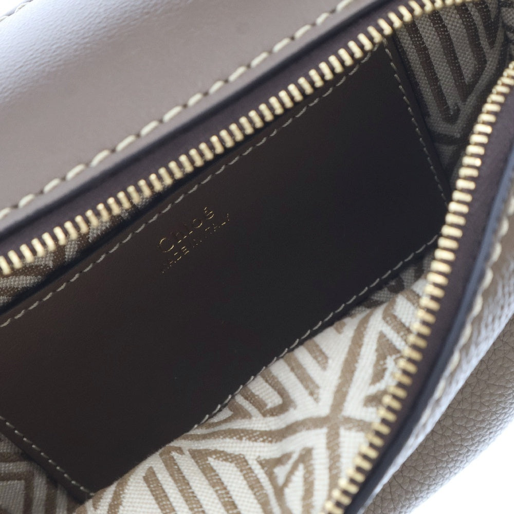 Chloe(クロエ) ダリア ミニバッグ チェーンショルダーバッグ ブラウン レザー ゴールド金具 斜め掛けバッグ