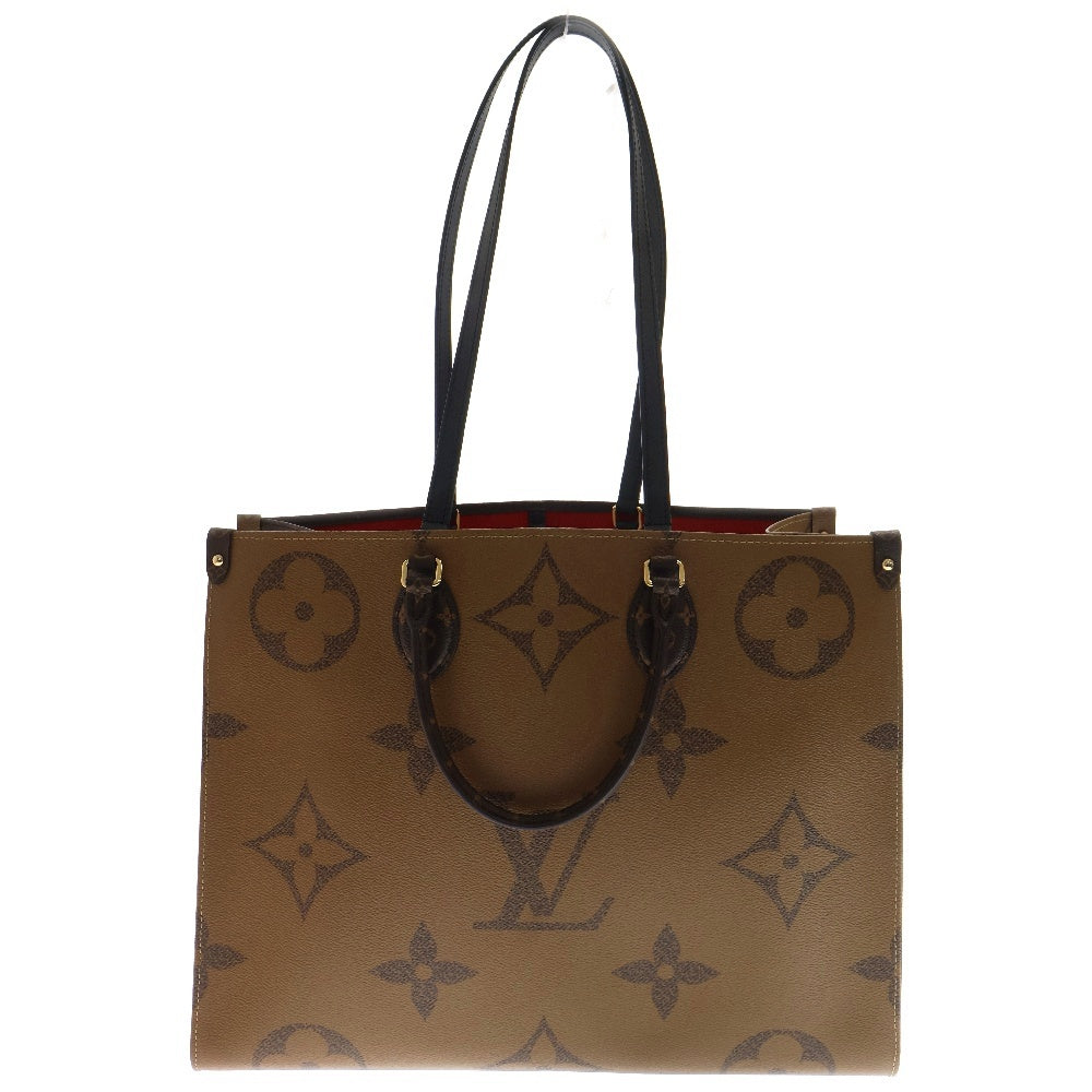 LOUIS VUITTON(ルイヴィトン) モノグラムリバース オンザゴーGM トートバッグ ハンドバッグ ブラウン PVCレザー RFID M44576