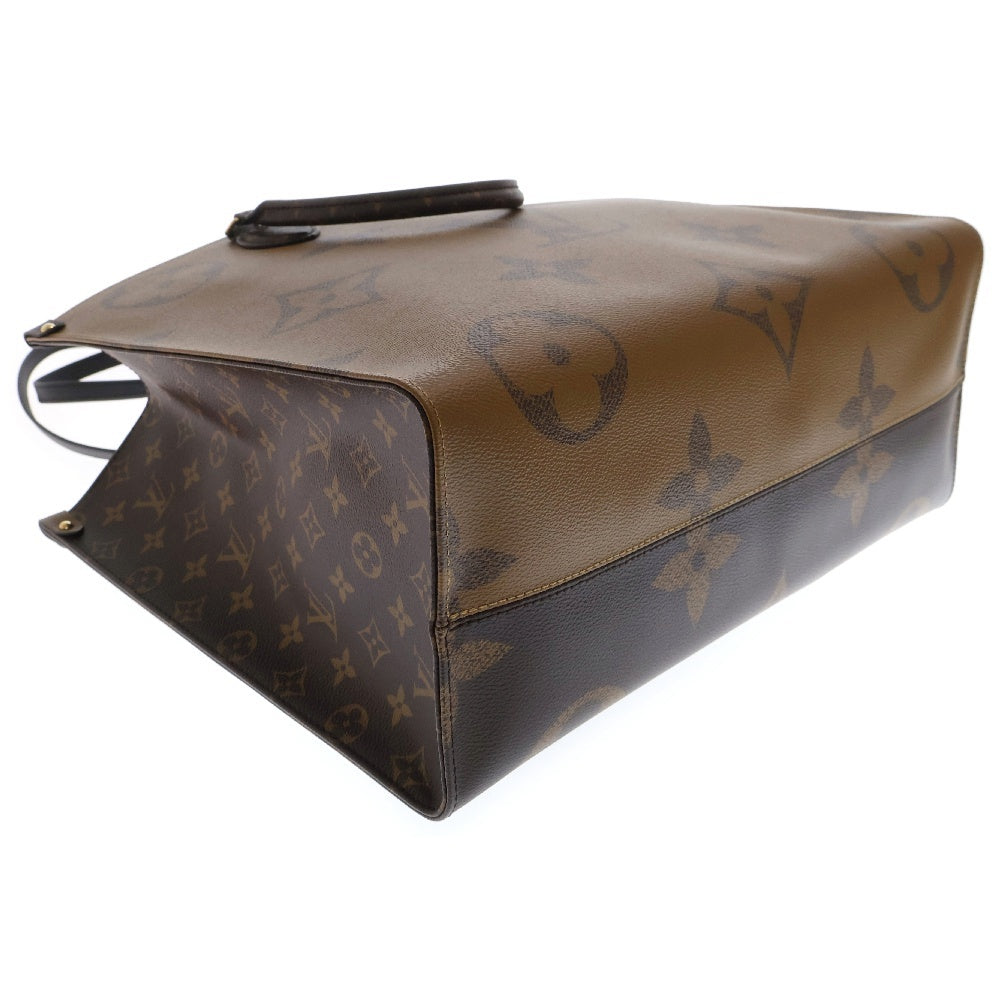LOUIS VUITTON(ルイヴィトン) モノグラムリバース オンザゴーGM トートバッグ ハンドバッグ ブラウン PVCレザー RFID M44576