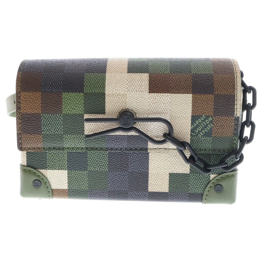 LOUIS VUITTON(ルイヴィトン) ダモフラージュ スティーマー・ウェアラブル ウォレット ショルダーバッグ 斜め掛けバッググリーン PVCレザー RFID M83172
