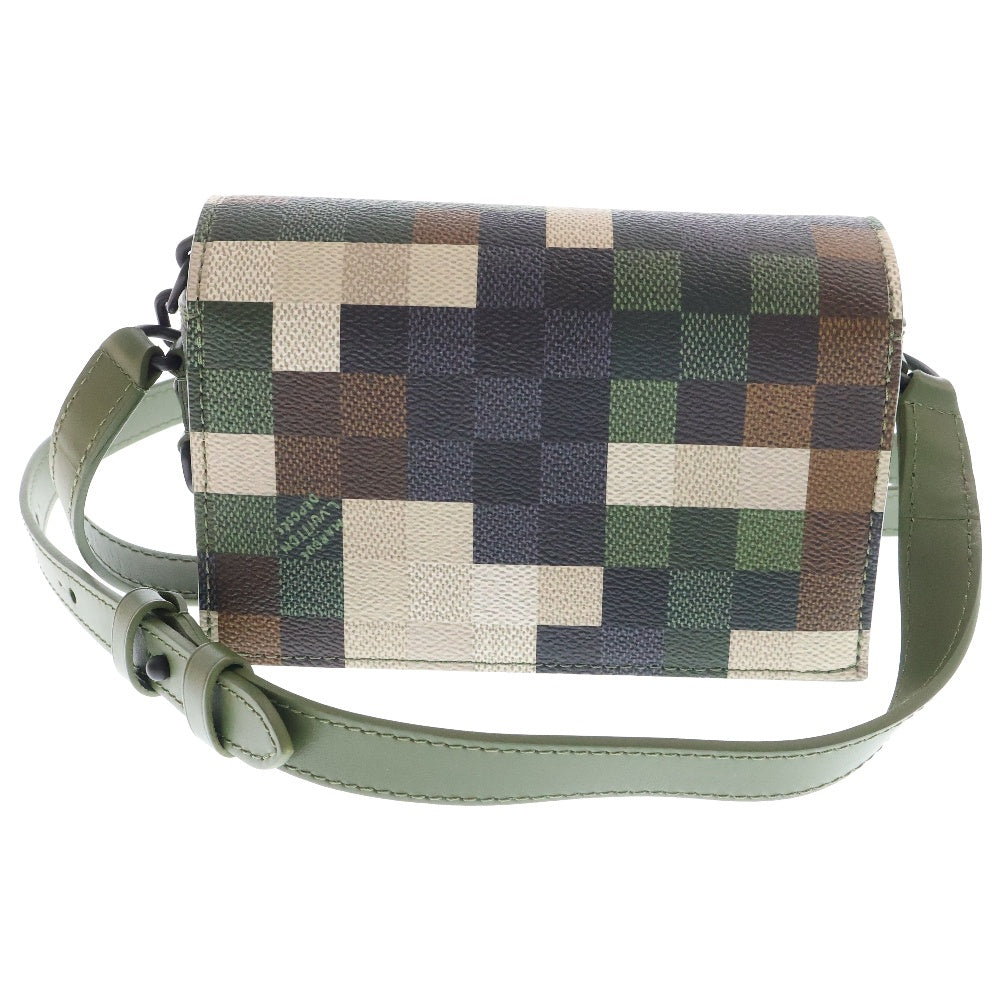 LOUIS VUITTON(ルイヴィトン) ダモフラージュ スティーマー・ウェアラブル ウォレット ショルダーバッグ 斜め掛けバッググリーン PVCレザー RFID M83172