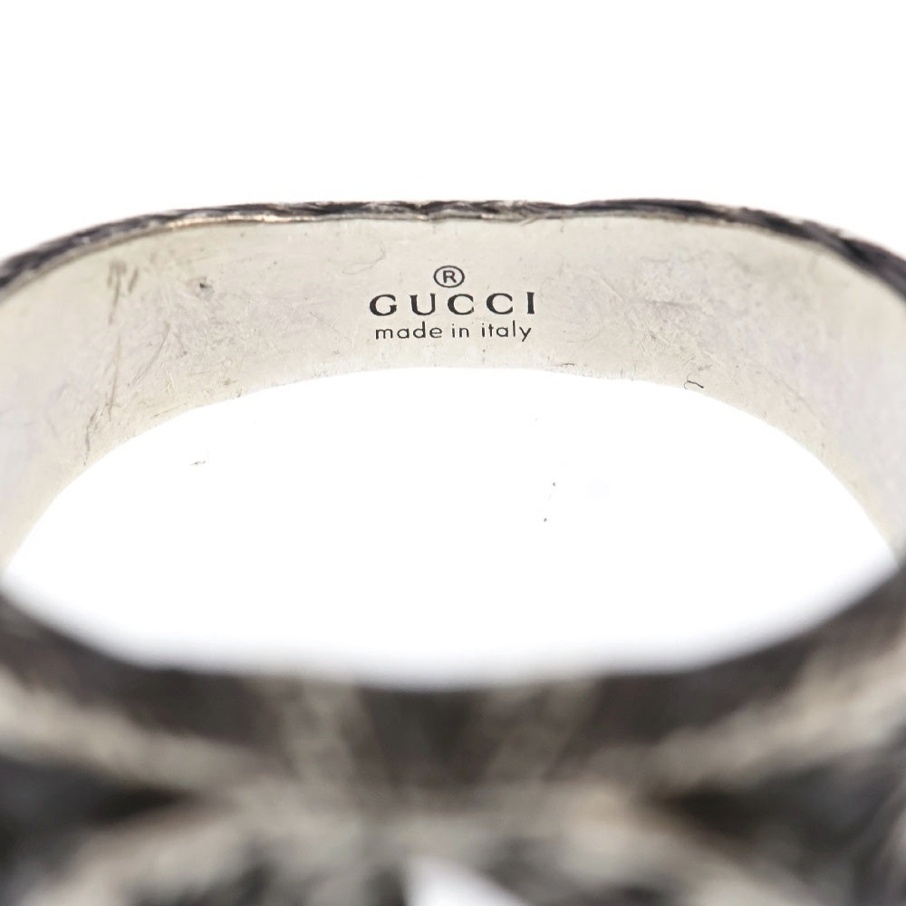 GUCCI(グッチ) GGロゴ インターロッキング アラベスク リング 指輪 シルバー 455302