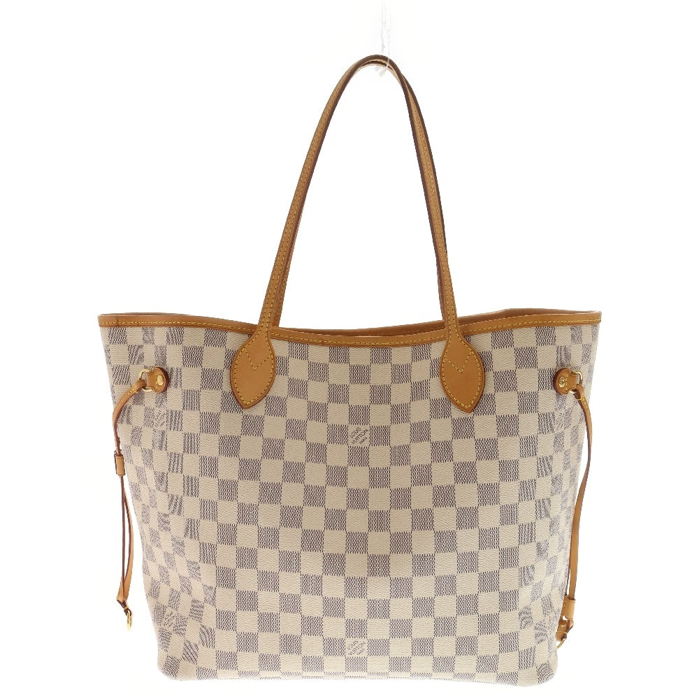 LOUIS VUITTON(ルイヴィトン) ダミエ・アズール ネヴァーフルMM ローズバレリーヌ トートバッグ アイボリー PVCレザー N41605