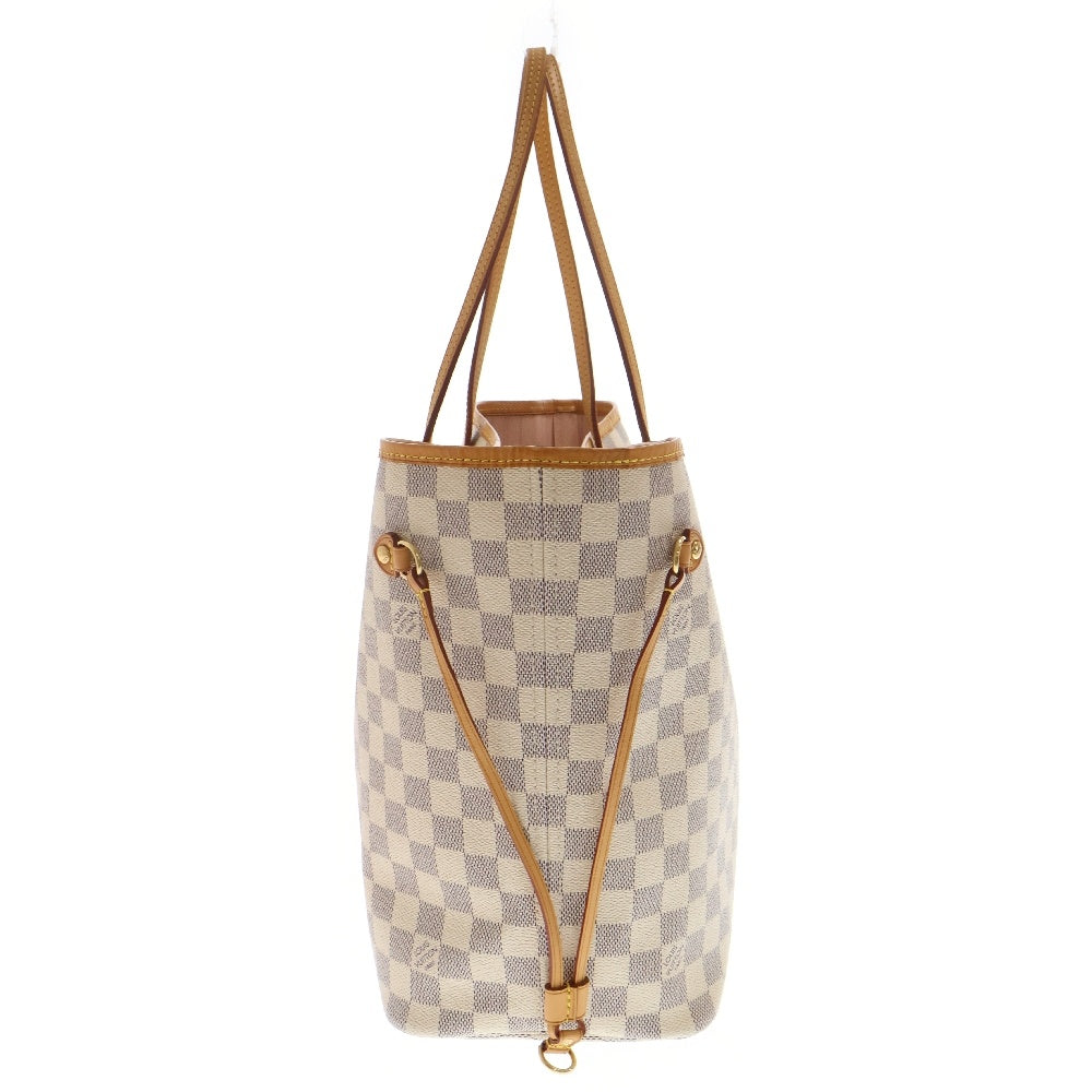 LOUIS VUITTON(ルイヴィトン) ダミエ・アズール ネヴァーフルMM ローズバレリーヌ トートバッグ アイボリー PVCレザー N41605