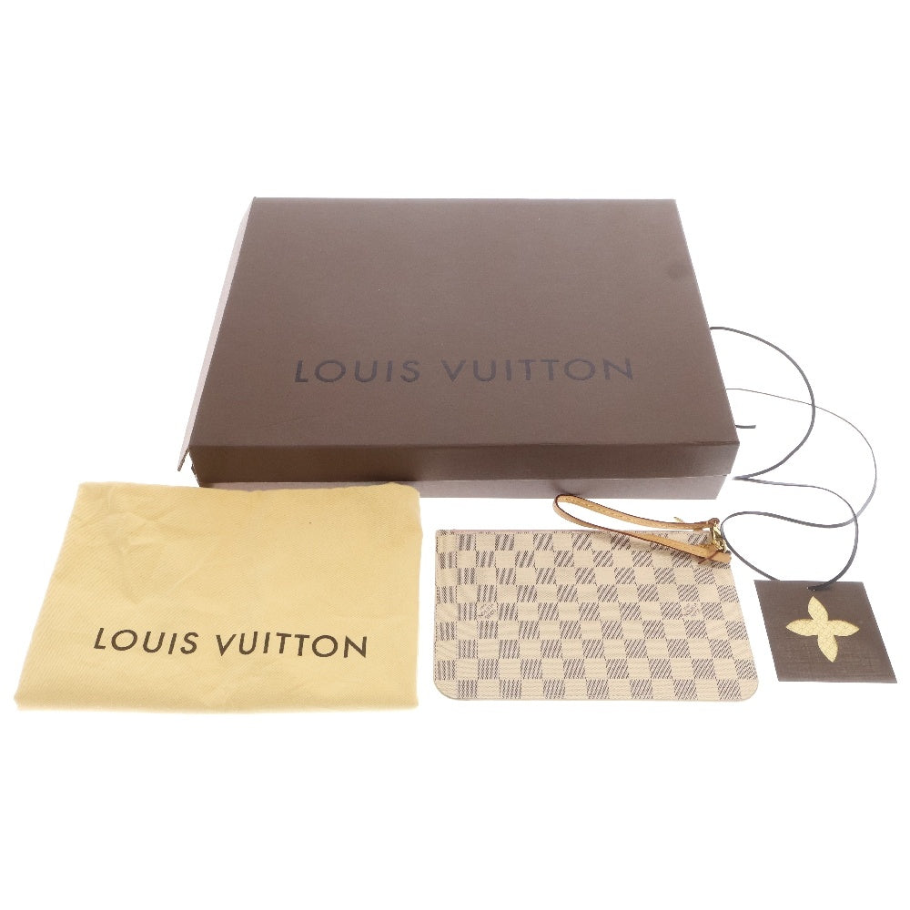 LOUIS VUITTON(ルイヴィトン) ダミエ・アズール ネヴァーフルMM ローズバレリーヌ トートバッグ アイボリー PVCレザー N41605