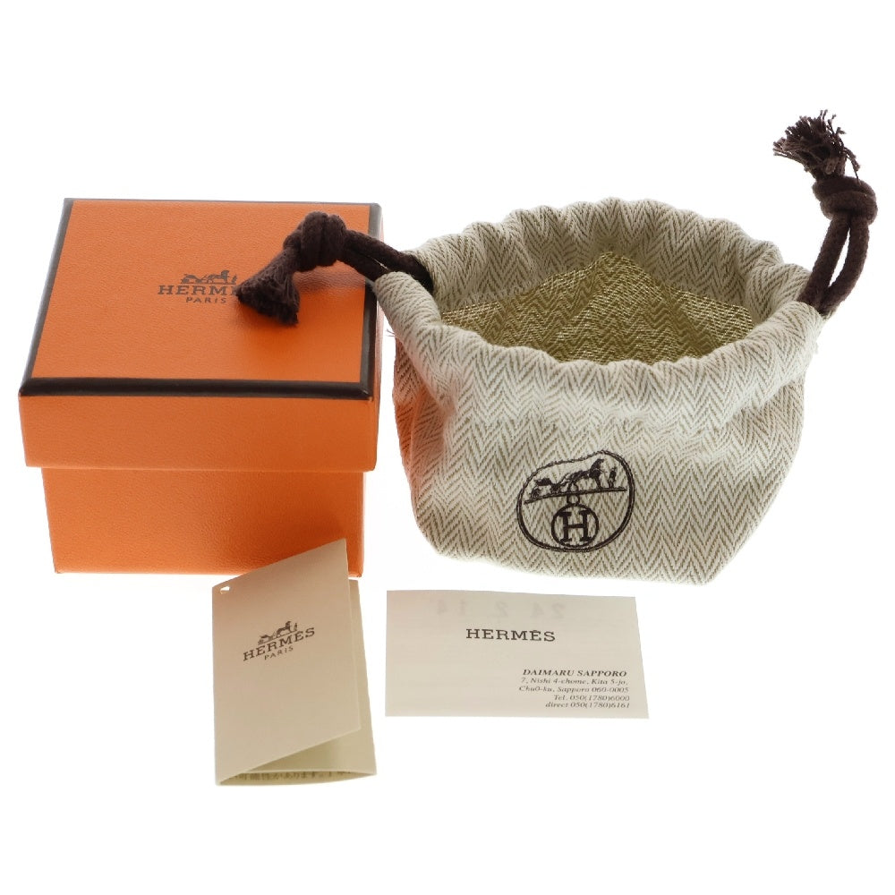 HERMES(エルメス) コル リング S GP×レザー ゴールド×ブラック 指輪 アクセサリー