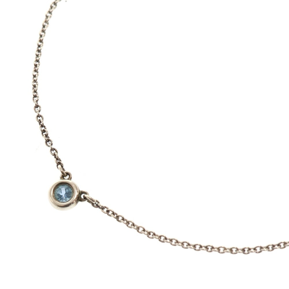 TIFFANY&Co(ティファニー) エルサペレッティ バイザヤード ネックレス アクアマリン Ag925 SV シルバー アクセサリー
