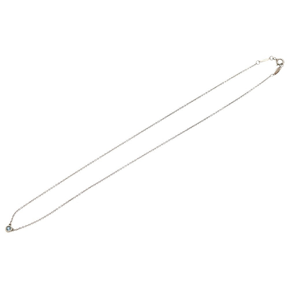 TIFFANY&Co(ティファニー) エルサペレッティ バイザヤード ネックレス アクアマリン Ag925 SV シルバー アクセサリー