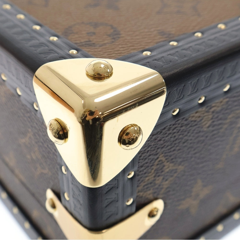 LOUIS VUITTON(ルイヴィトン) モノグラム・リバース プティット・ヴァリーズ ハンドバッグ ショルダーバッグ ブラウン×ブラック PVC×レザー M47164 ICタイプ