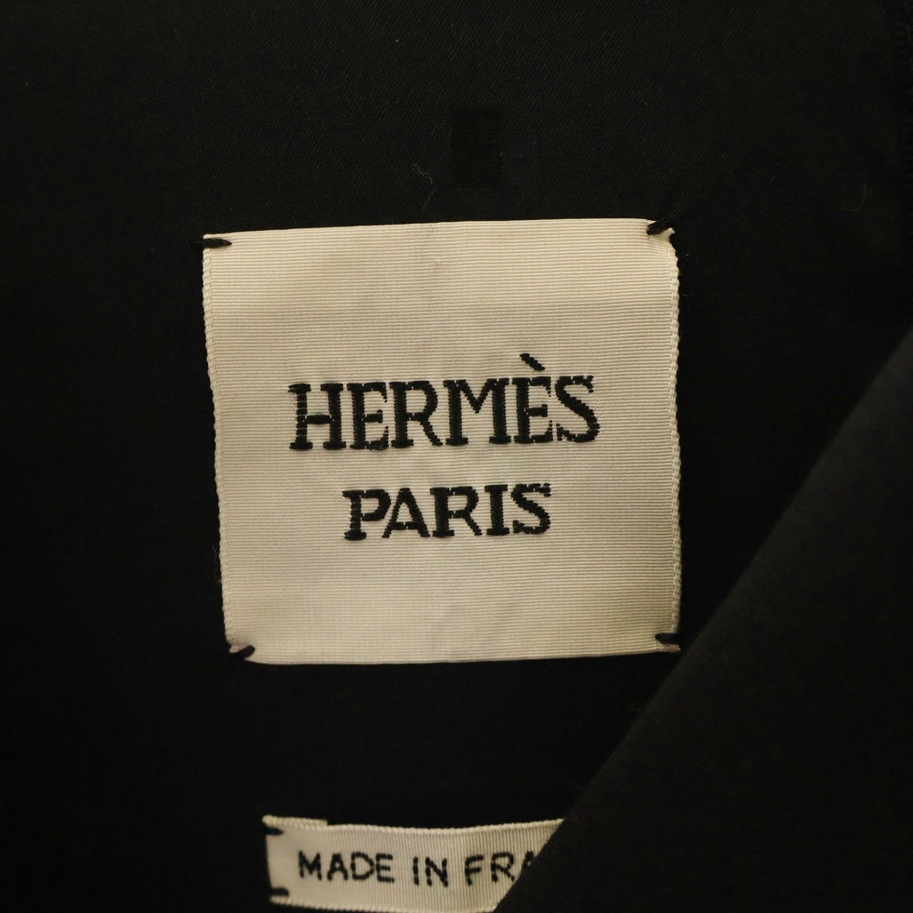 HERMES(エルメス) シェーヌダンクル チェスターコート ブラック 06-7100