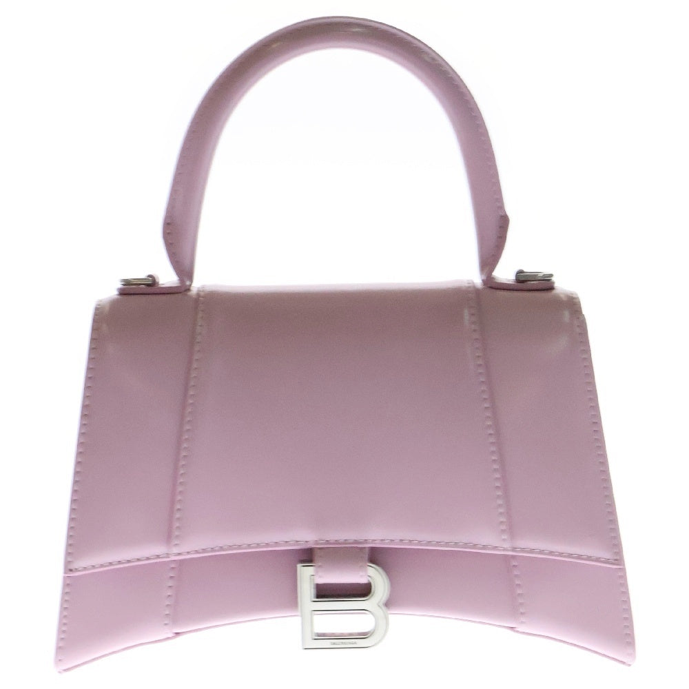BALENCIAGA(バレンシアガ) アワーグラス スモール レザー2WAYハンドバッグ ショルダーバッグ ピンク 593546