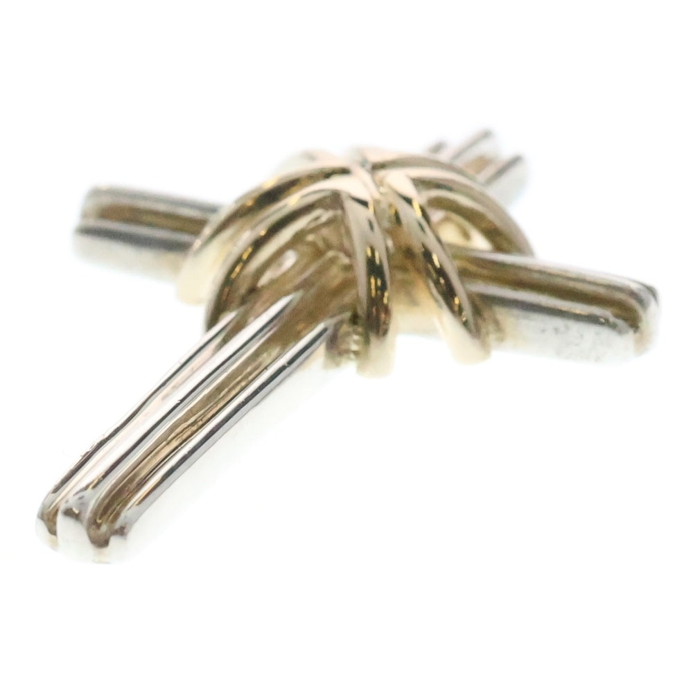 TIFFANY&Co(ティファニー) シグネチャークロス ネックレス ペンダントトップ Ag925 Au750 SV K18 シルバー×イエローゴールド アクセサリー