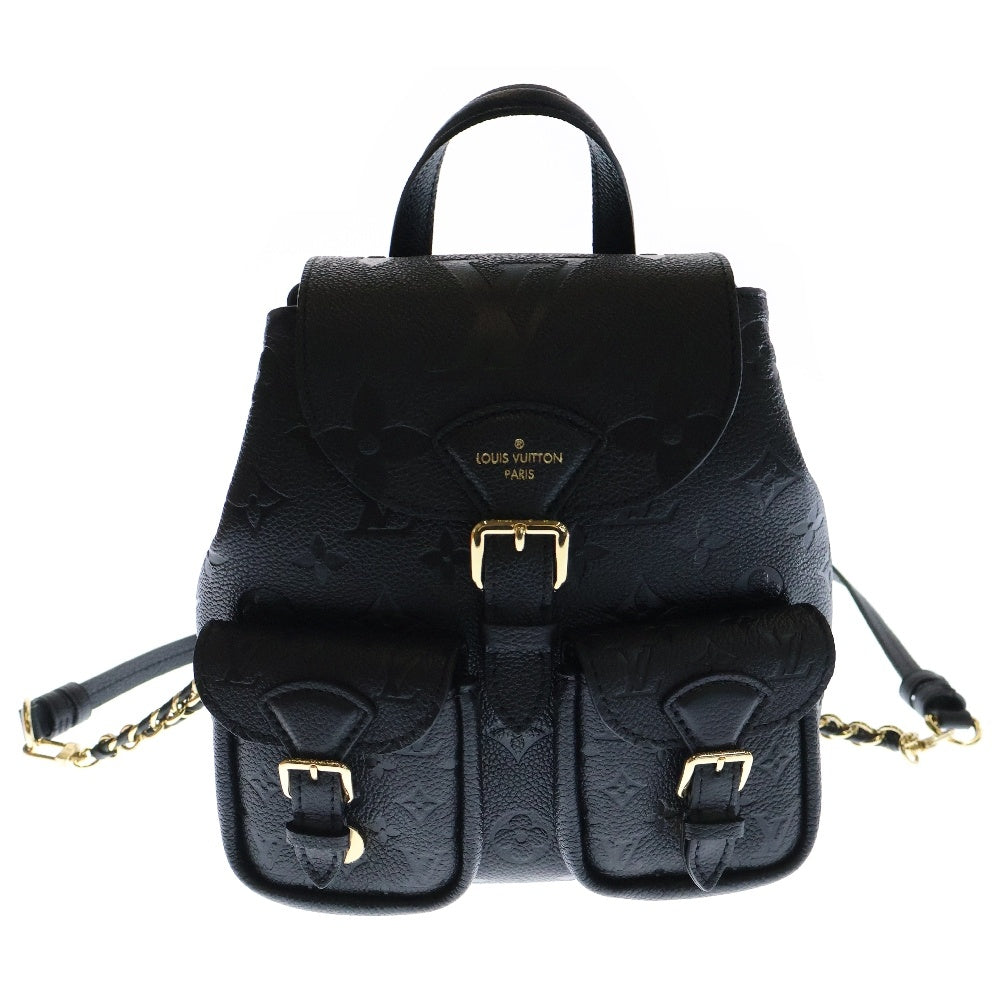LOUIS VUITTON(ルイヴィトン) モノグラムアンプラント バックアップ ブラック ゴールド金具 レザー M47072 バックパック リュック