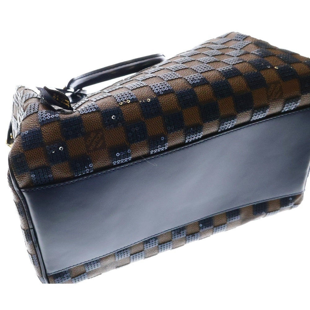 LOUIS VUITTON(ルイヴィトン) ダミエ パイエット スピーディ 30 レザーハンドバッグ ブラウン N41261