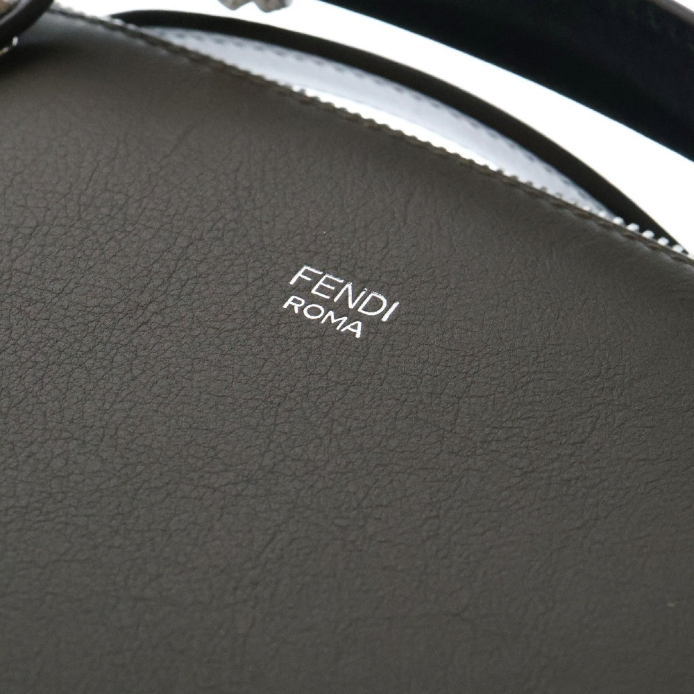 FENDI(フェンディ) バイザウェイ ミディアム 2WAYバッグ ハンドバッグ ショルダーバッグ シルバー金具 グレー レザー 8BL146