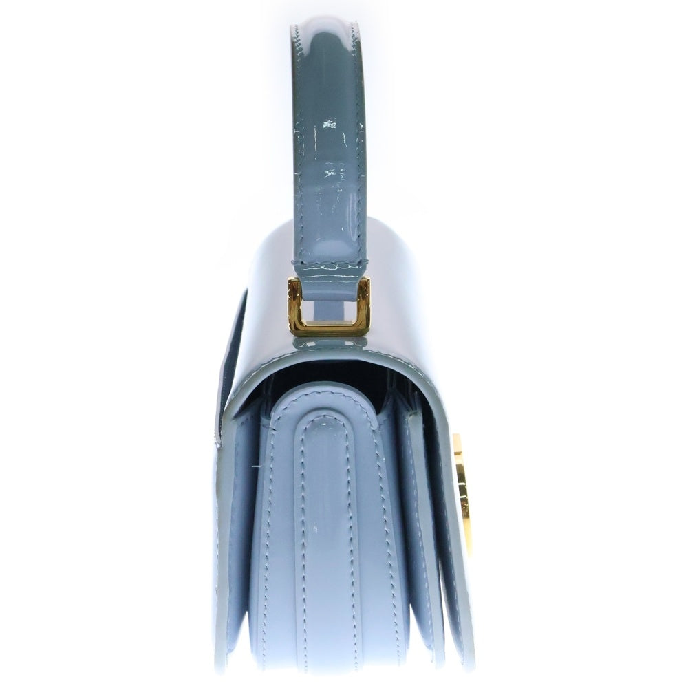 Christian Dior(クリスチャンディオール) 30 Montaigne Avenue トップハンドルバッグ ショルダーバッグ スモール パテントカーフスキン ライトブルー ゴールド金具 M9370UVAS_M23B