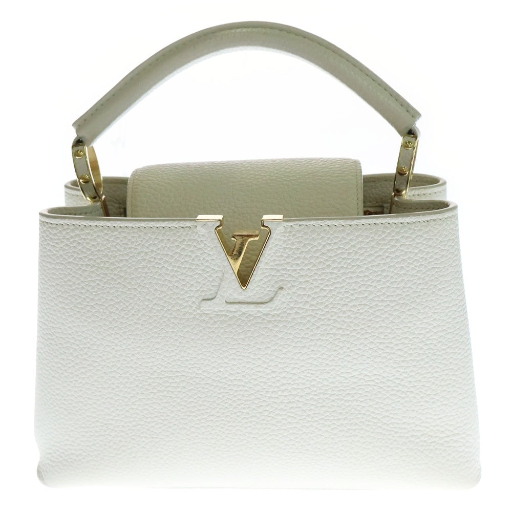 LOUIS VUITTON(ルイヴィトン) カプシーヌBB トリヨンレザー ホワイト系 ゴールド金具 ハンドバッグ レディース