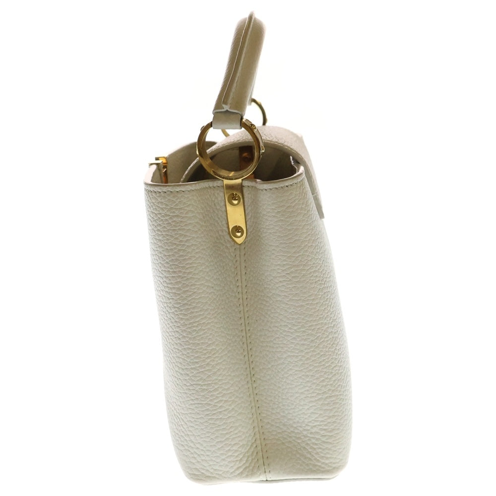 LOUIS VUITTON(ルイヴィトン) カプシーヌBB トリヨンレザー ホワイト系 ゴールド金具 ハンドバッグ レディース