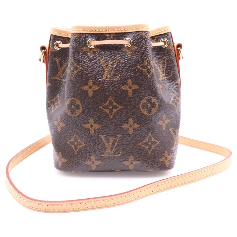 LOUIS VUITTON(ルイヴィトン) モノグラム ナノノエ ブラウン PVC ショルダーバッグ M41346