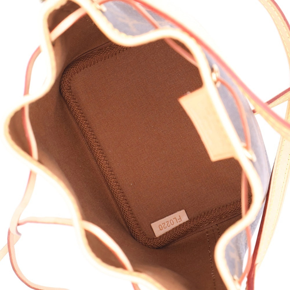LOUIS VUITTON(ルイヴィトン) モノグラム ナノノエ ブラウン PVC ショルダーバッグ M41346