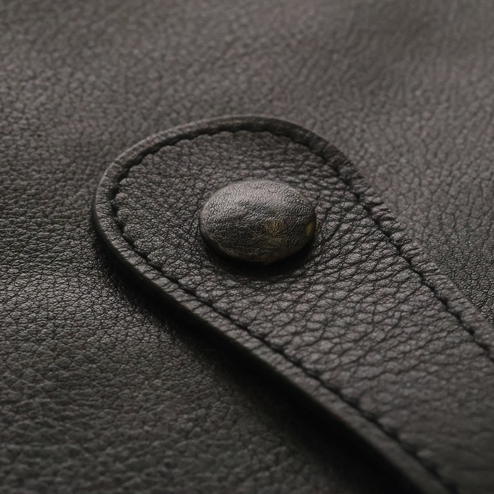 HERMES(エルメス) エブリン1 トリヨン GM ショルダーバッグ ブラック ゴールド金具 レザー □A刻印