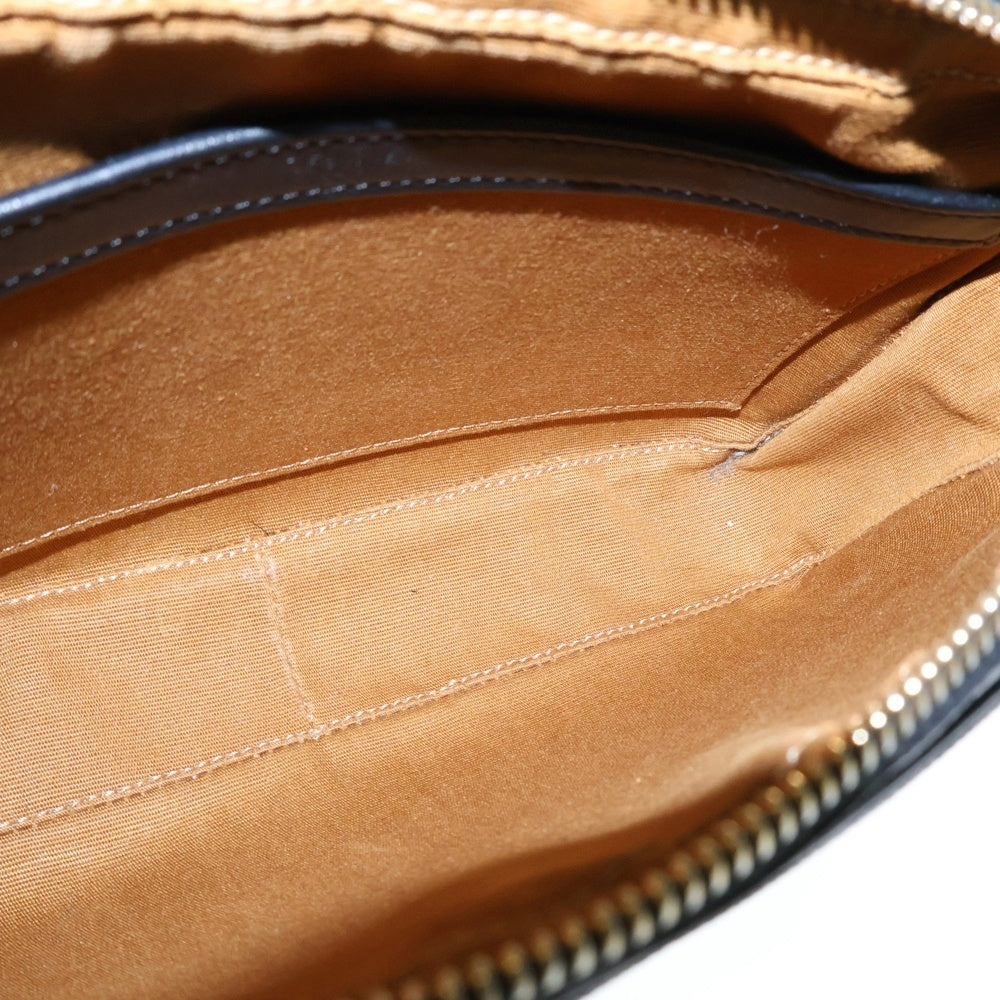 CELINE(セリーヌ) トリオンフ ロゴプリント PVC レザー メッセンジャーショルダーバッグ ブラウン