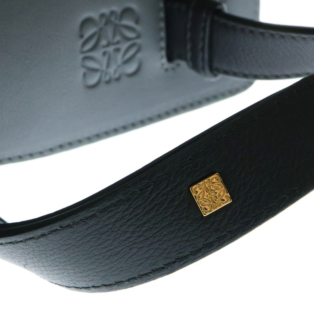 LOEWE(ロエベ) ハンモック スモール トリコロール 2WAYバッグ ハンドバッグ ショルダーバッグ グレー×ブルー×ブラック レザー ゴールド金具