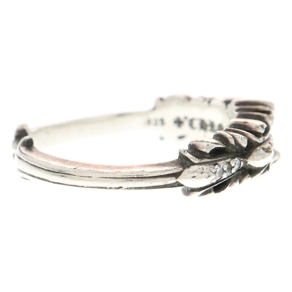 CHROME HEARTS(クロムハーツ) BABY CLSC P D ベイビークラシックダブルフローラル PAVEダイヤ シルバーリング