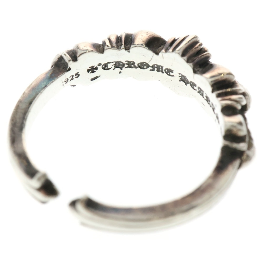 CHROME HEARTS(クロムハーツ) BABY CLSC P D ベイビークラシックダブルフローラル PAVEダイヤ シルバーリング