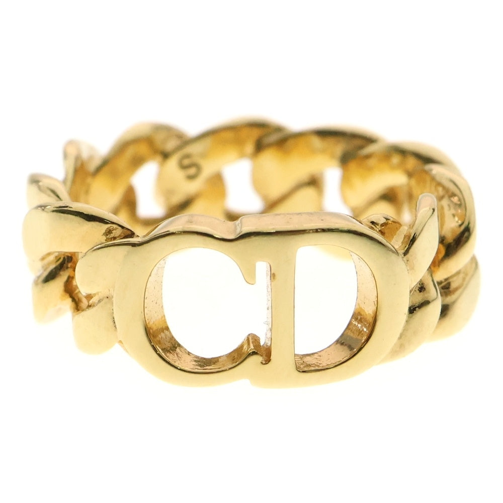 Christian Dior(クリスチャンディオール) CD アイコン リング ゴールド メタル 指輪 アクセサリー