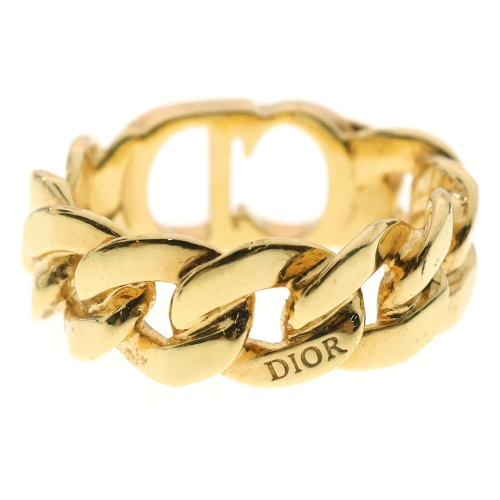 Christian Dior(クリスチャンディオール) CD アイコン リング ゴールド メタル 指輪 アクセサリー