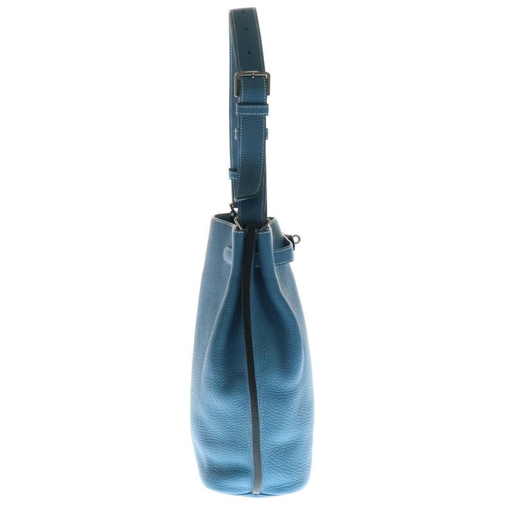 HERMES(エルメス) ソーケリー26 ブルージーン トゴ ショルダーバッグ シルバー金具 □O刻印