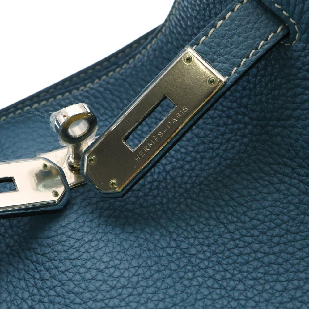 HERMES(エルメス) ソーケリー26 ブルージーン トゴ ショルダーバッグ シルバー金具 □O刻印