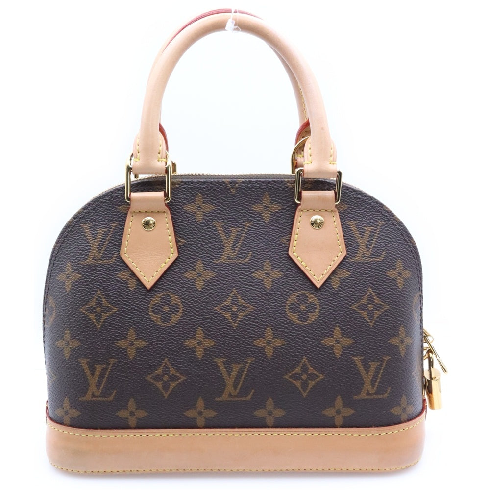 LOUIS VUITTON(ルイヴィトン) アルマBB モノグラム PVC レザー 2WAY ハンド ショルダーバッグ ゴールド金具 ブラウン M53152