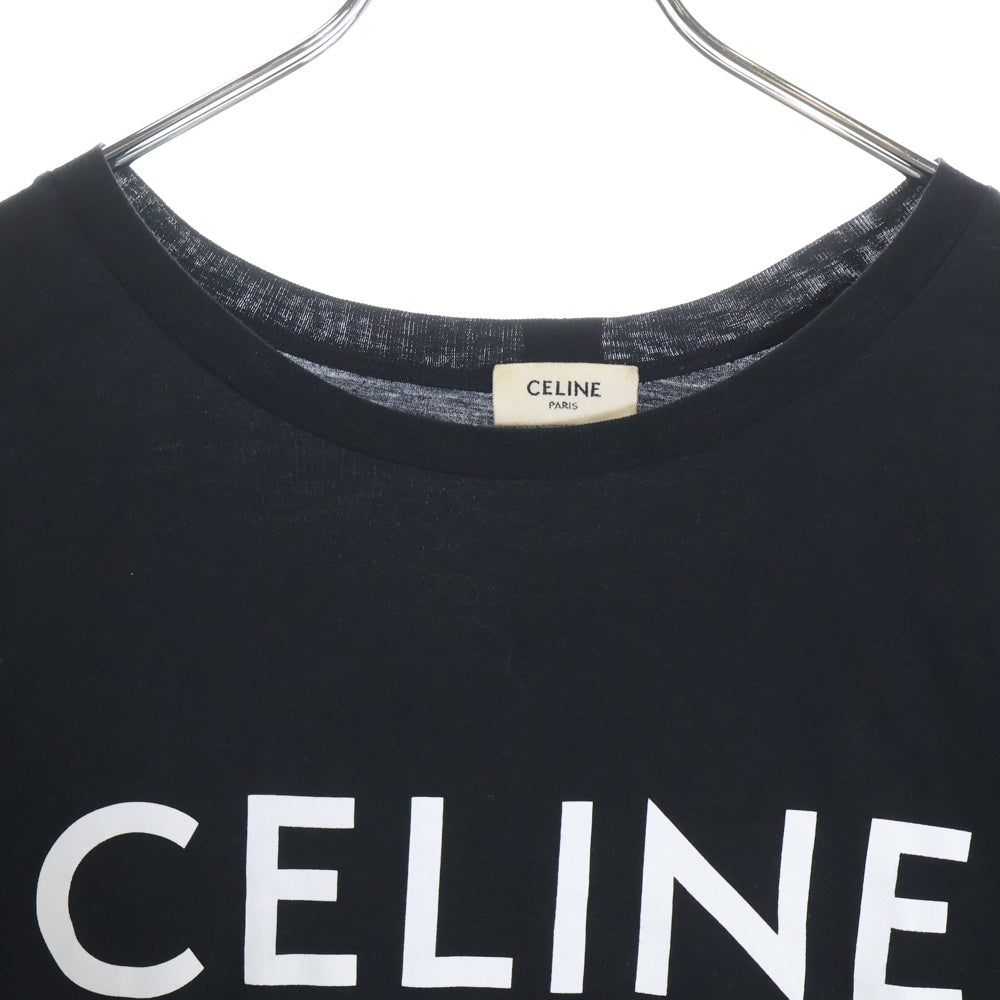 CELINE(セリーヌ) Logo Print Tee X237370E ロゴプリント 半袖Tシャツ カットソー ブラック