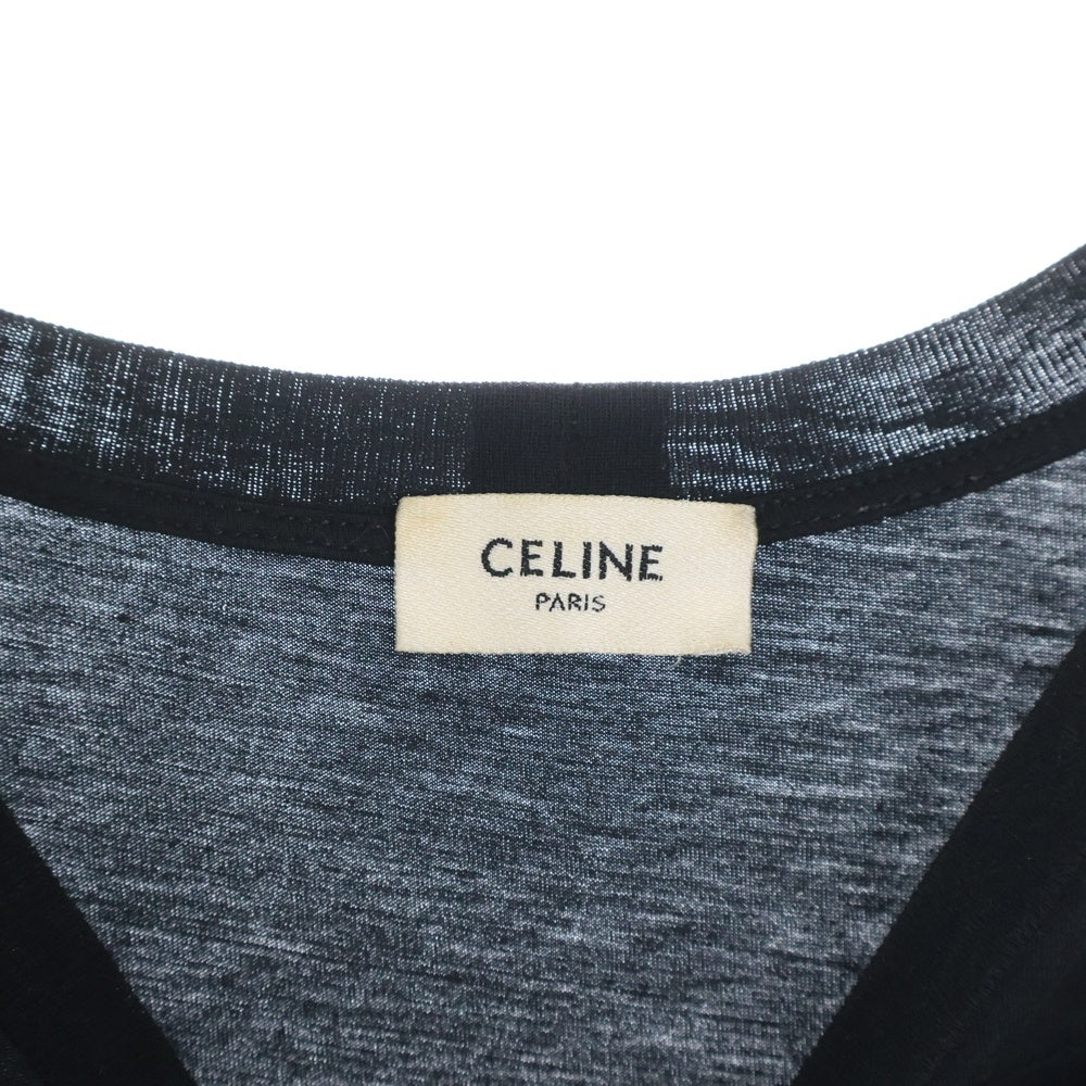 CELINE(セリーヌ) Logo Print Tee X237370E ロゴプリント 半袖Tシャツ カットソー ブラック