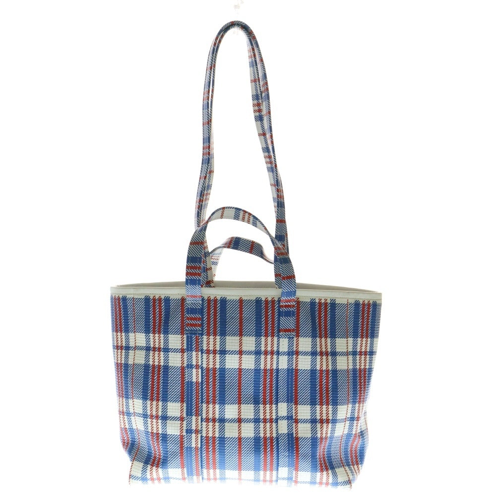 BALENCIAGA(バレンシアガ) バルベス パリ限定 2WAYバッグ トートバッグ ハンドバッグ レザー マルチカラー ホワイト×ブルー×レッド シルバー金具 671409
