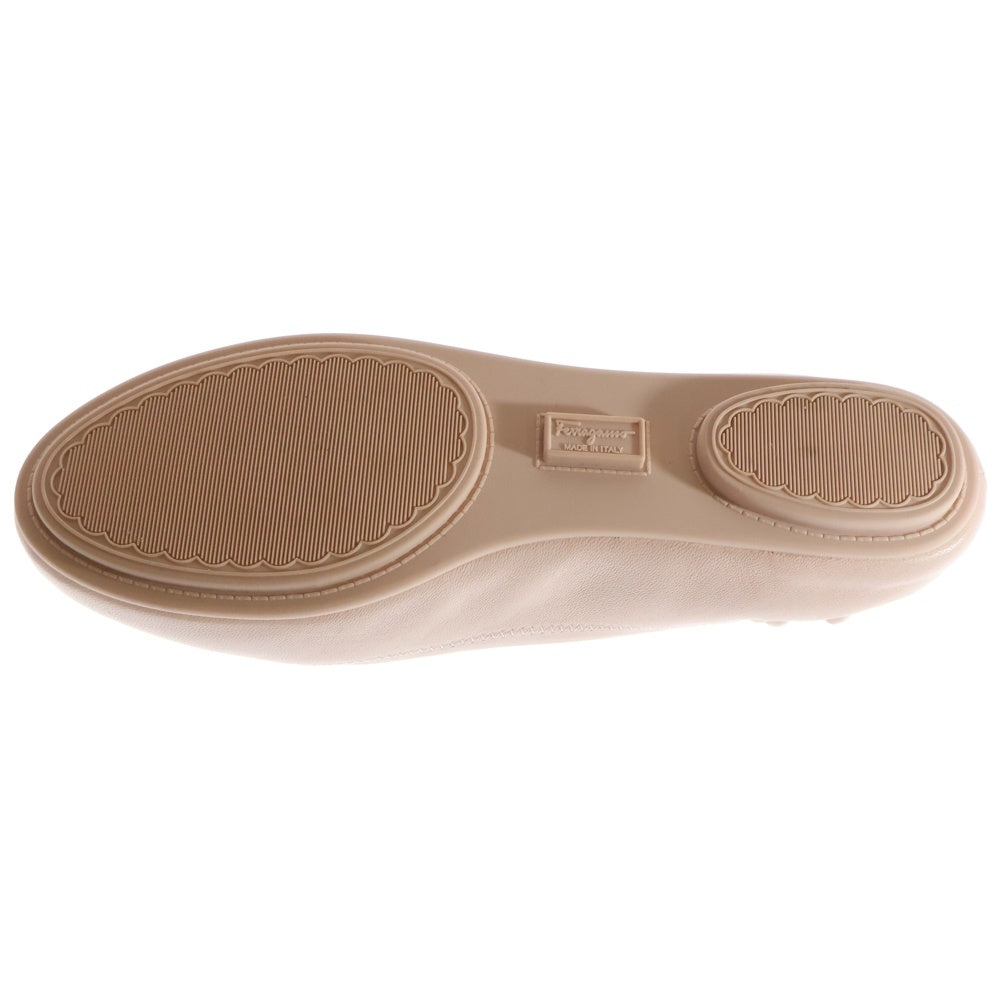 Salvatore Ferragamo(サルヴァトーレ フェラガモ) バレリーナ フラットシューズ ピンク レザー #5 レディース