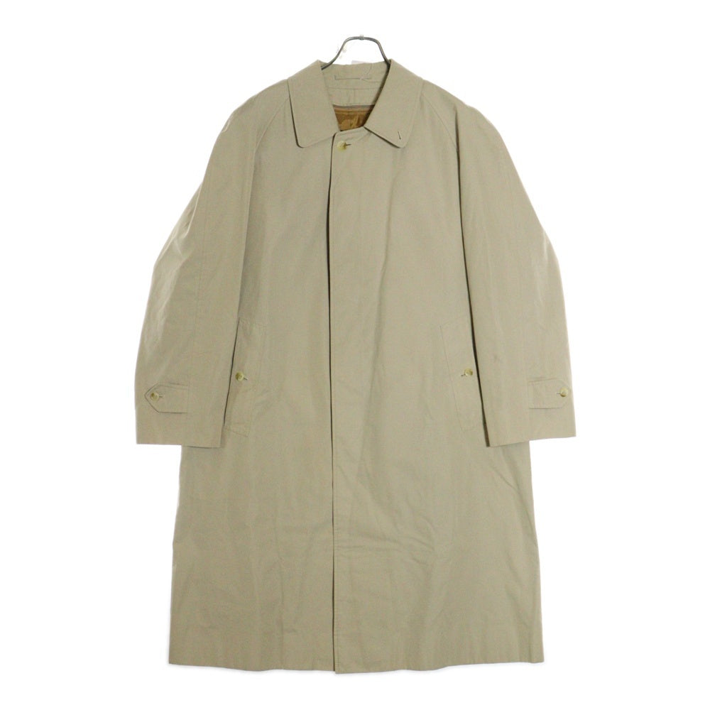 BURBERRY(バーバリー) ノバチェック総柄ライナー付き コットン ステンカラー ロングコート ベージュ