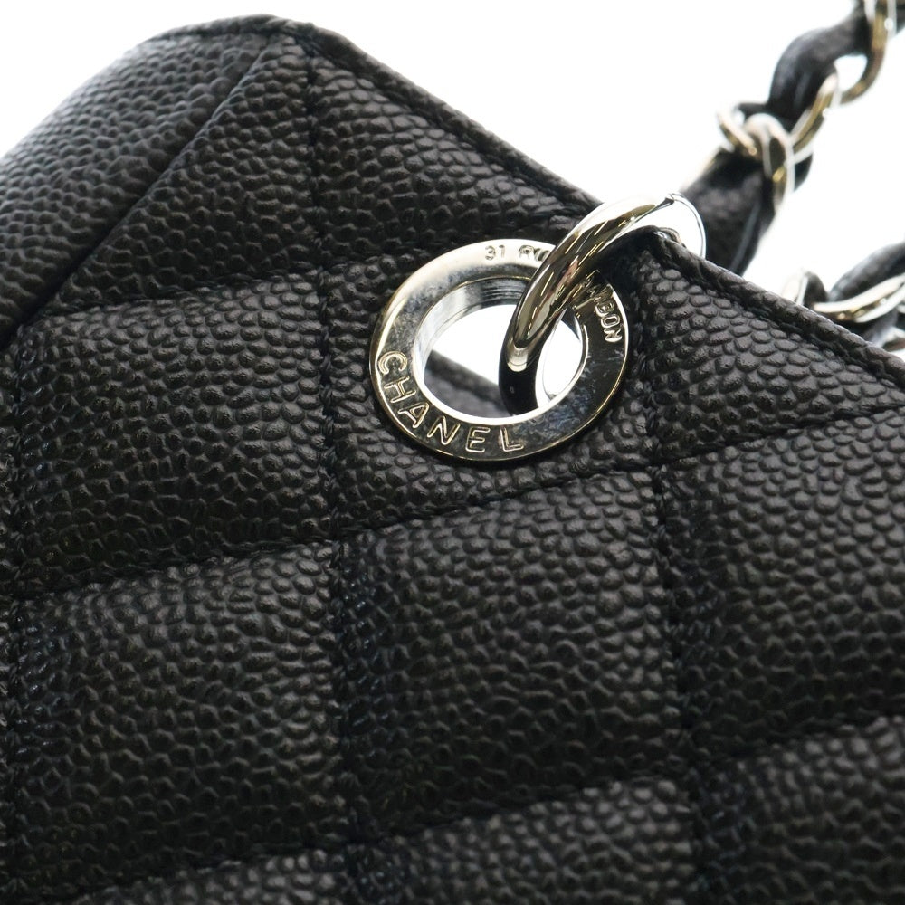 CHANEL(シャネル) マトラッセ チェーン トートバッグ キャビアスキン シルバー金具